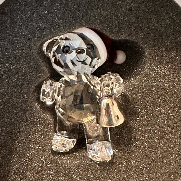 Swarovski Kris Bear Holiday Collection 2013 5003400 Bear W Red Hat & Bell Used - Picture 6 of 15